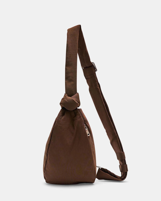 Rellino Slouch Crossbody bag - Brownie Crinkled