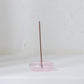 Glass Vessel Incense Holder - Pink