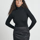 The Long Sleeve Knit Top - Black