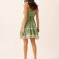 Sabba Strappy Mini Dress - Eden Green