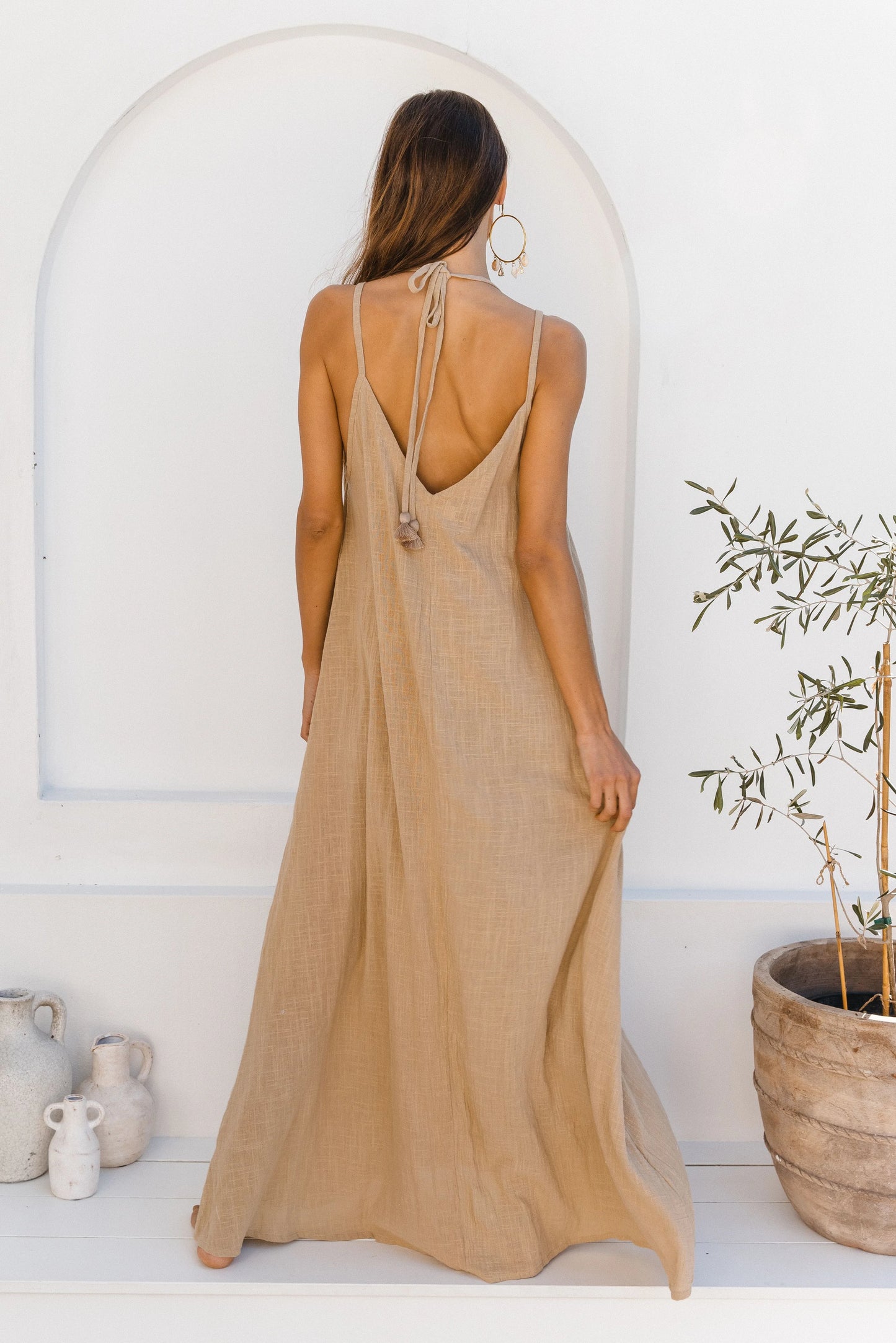 Sundrenched Maxi Dress - Almond
