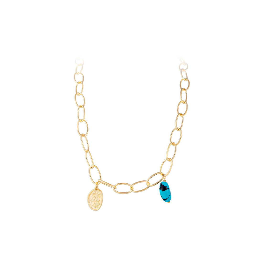 Aruba Turquoise Link Necklace