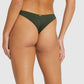 Rococco V-Waist Brazilian Bikini Bottom - Olive